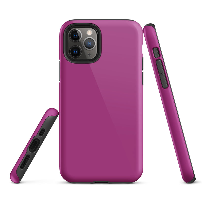 Load image into Gallery viewer, Red Violet iPhone Case Hardshell 3D Wrap Thermal Plain Color CREATIVETECH