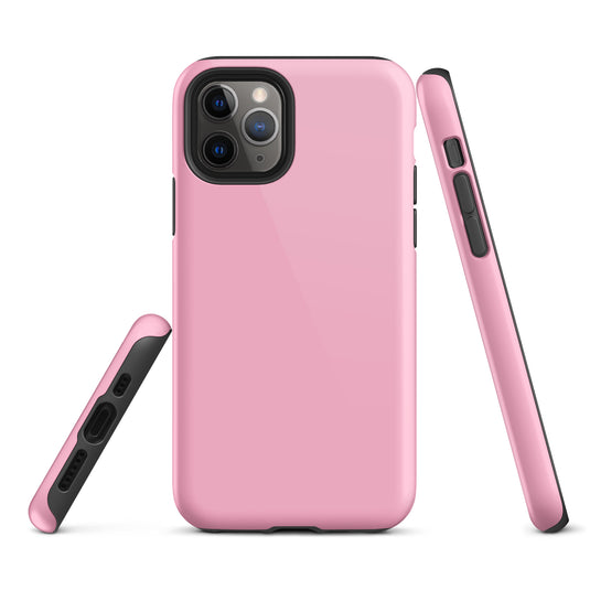 Cotton Candy Pink iPhone Case Hardshell 3D Wrap Thermal Plain Color CREATIVETECH