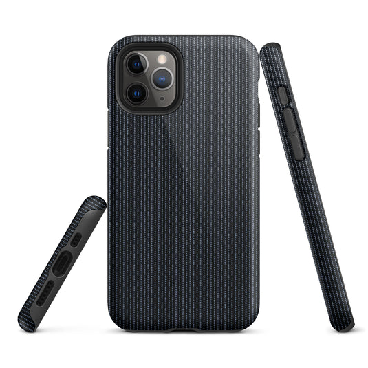 Black Textile iPhone Case Hardshell 3D Wrap Thermal Plain Color CREATIVETECH