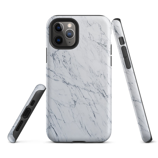 White Marble Stone iPhone Case Hardshell 3D Wrap Thermal CREATIVETECH