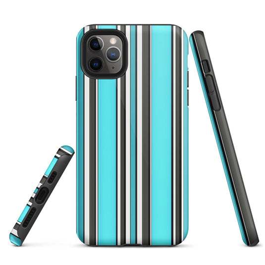 Colorful White Black Blue iPhone Case Double Layer Impact Resistant Tough 3D Wrap Matte or Glossy Finish CREATIVETECH