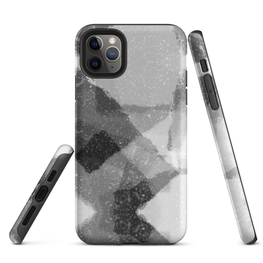 Creative Paint Black White Colorful Hardshell iPhone Case Double Layer Impact Resistant Tough 3D Wrap CREATIVETECH