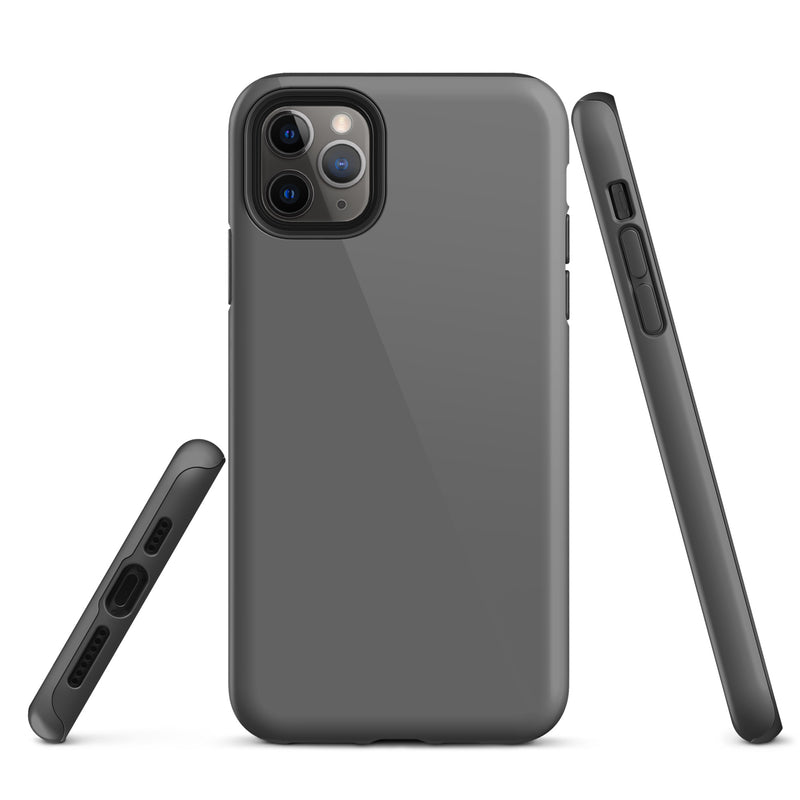 Load image into Gallery viewer, Zambezi Grey iPhone Case Hardshell 3D Wrap Thermal Plain Color CREATIVETECH
