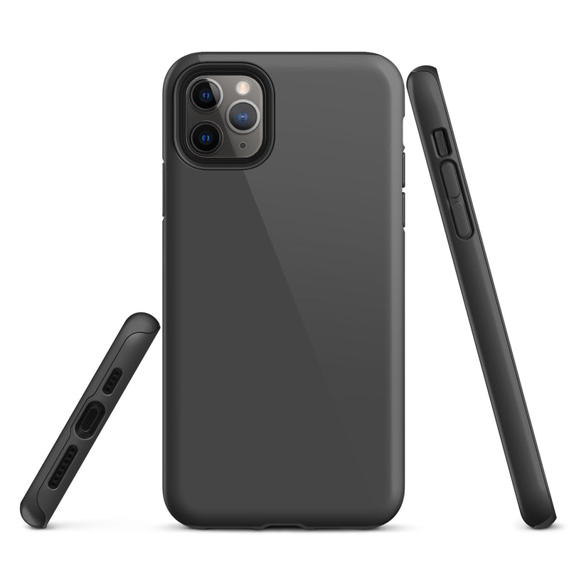 Load image into Gallery viewer, Eclipse Grey iPhone Case Hardshell 3D Wrap Thermal Plain Color CREATIVETECH