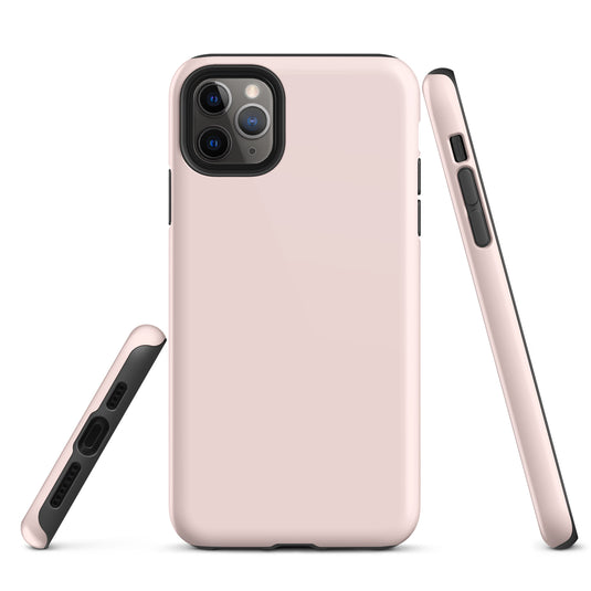 Misty Rose Pink iPhone Case Hardshell 3D Wrap Thermal Plain Color CREATIVETECH