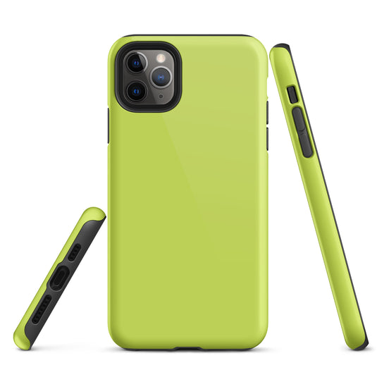Mindaro Green iPhone Case Hardshell 3D Wrap Thermal Plain Color CREATIVETECH