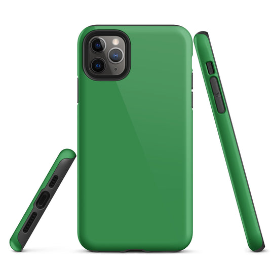 Sea Green iPhone Case Hardshell 3D Wrap Thermal Plain Color CREATIVETECH