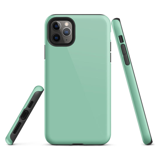 Vista Blue iPhone Case Hardshell 3D Wrap Thermal Plain Color CREATIVETECH
