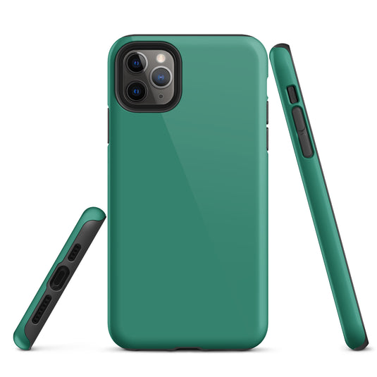 Elf Green iPhone Case Hardshell 3D Wrap Thermal Plain Color CREATIVETECH