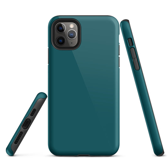 Sherpa Blue iPhone Case Hardshell 3D Wrap Thermal Plain Color CREATIVETECH