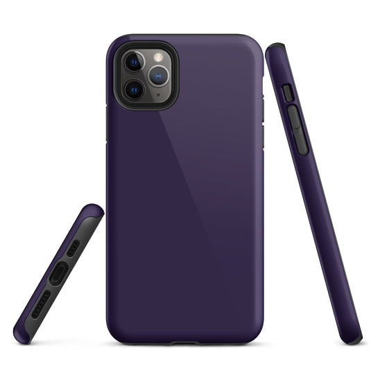 Tolopea Purple iPhone Case Hardshell 3D Wrap Thermal Plain Color CREATIVETECH