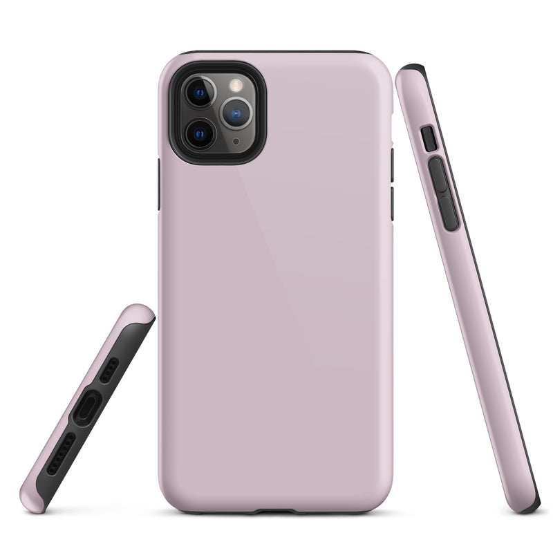 Load image into Gallery viewer, Pale Twilight Pink iPhone Case Hardshell 3D Wrap Thermal Plain Color CREATIVETECH