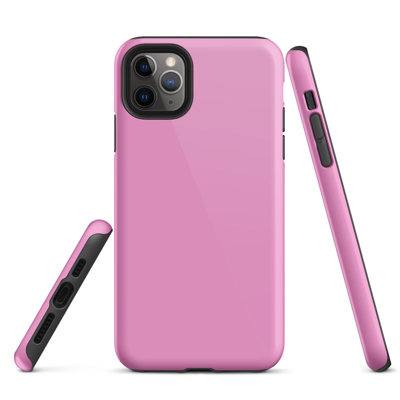 Load image into Gallery viewer, Lavender Rose Pink iPhone Case Hardshell 3D Wrap Thermal Plain Color CREATIVETECH