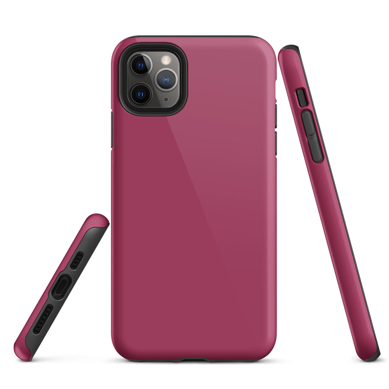 Load image into Gallery viewer, Lipstick Red iPhone Case Hardshell 3D Wrap Thermal Plain Color CREATIVETECH