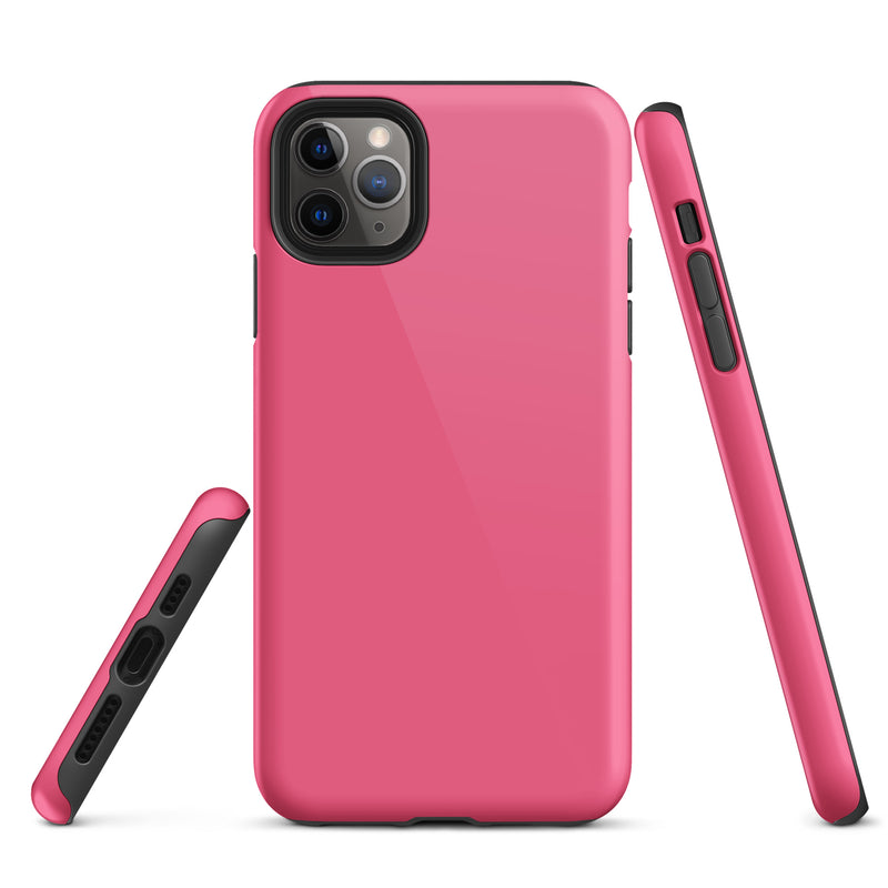 Load image into Gallery viewer, Brink Pink iPhone Case Hardshell 3D Wrap Thermal Plain Color CREATIVETECH
