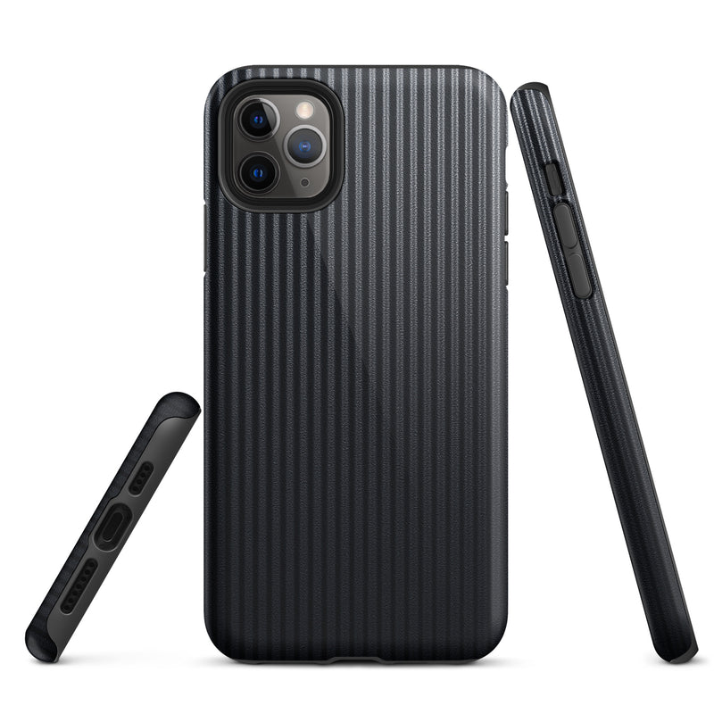 Load image into Gallery viewer, Carbon Fiber Striped iPhone Case Hardshell 3D Wrap Thermal Plain Color CREATIVETECH
