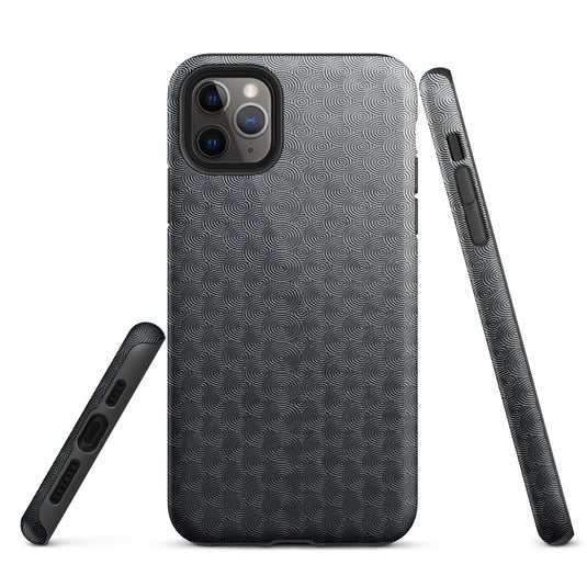Carved Metal Dark iPhone Case Hardshell 3D Wrap Thermal Plain Color CREATIVETECH