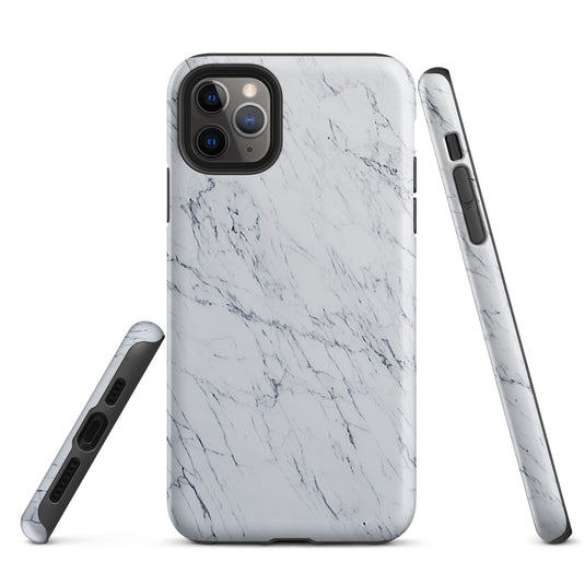 White Marble Stone iPhone Case Hardshell 3D Wrap Thermal CREATIVETECH