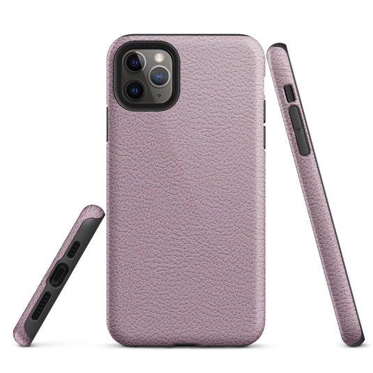 Ash Pink Leather iPhone Case Hardshell 3D Wrap Thermal CREATIVETECH