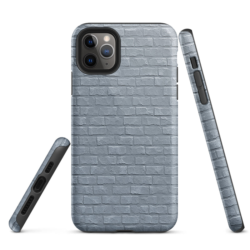 Load image into Gallery viewer, White Grey Brick Stone Phone Case Hardshell 3D Wrap Thermal CREATIVETECH