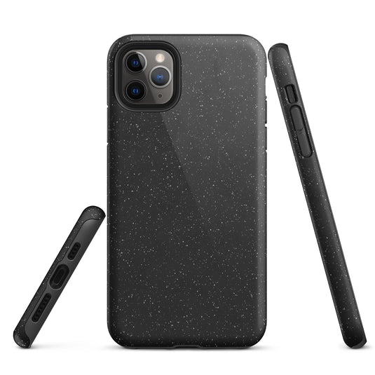 Speckled Black iPhone Case Hardshell 3D Wrap Thermal CREATIVETECH