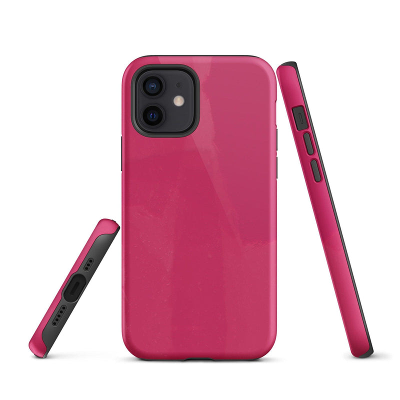 Load image into Gallery viewer, Berry Red Pink Creative Colorful Hardshell iPhone Case Double Layer Impact Resistant Tough 3D Wrap CREATIVETECH