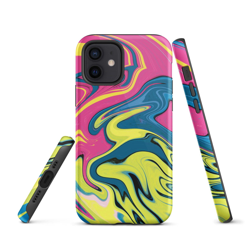 Load image into Gallery viewer, Creative Paint Colorful Hardshell iPhone Case Double Layer Impact Resistant Tough 3D Wrap CREATIVETECH
