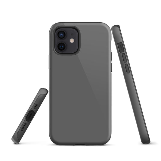 Zambezi Grey iPhone Case Hardshell 3D Wrap Thermal Plain Color CREATIVETECH