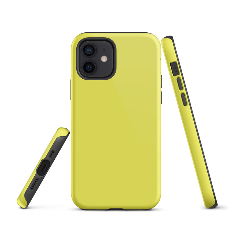 Load image into Gallery viewer, Daisy Yellow iPhone Case Hardshell 3D Wrap Thermal Plain Color CREATIVETECH