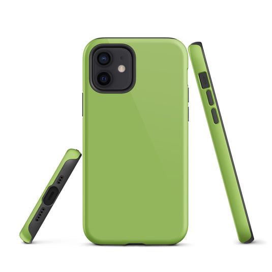 Conifer Green iPhone Case Hardshell 3D Wrap Thermal Plain Color CREATIVETECH