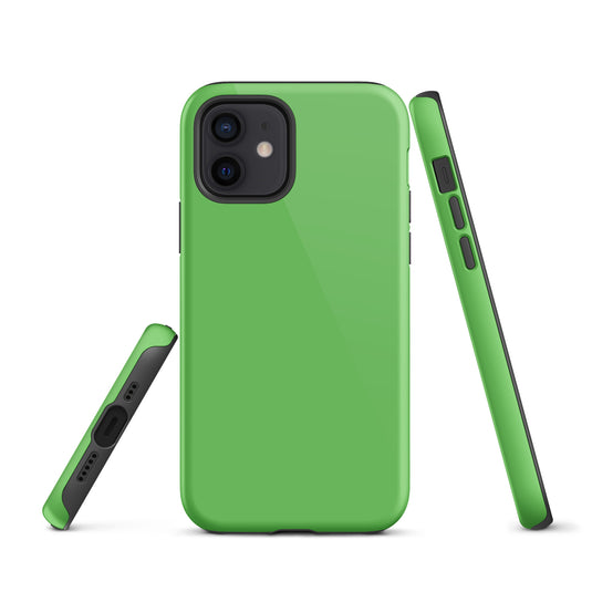 Mantis Green iPhone Case Hardshell 3D Wrap Thermal Plain Color CREATIVETECH