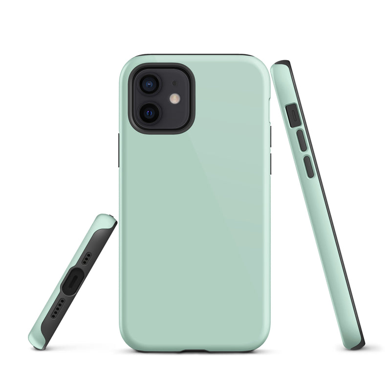 Load image into Gallery viewer, Aero Blue iPhone Case Hardshell 3D Wrap Thermal Plain Color CREATIVETECH