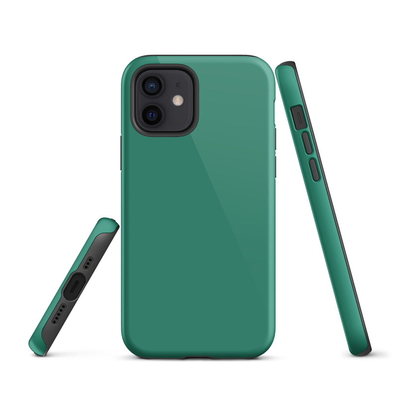 Load image into Gallery viewer, Elf Green iPhone Case Hardshell 3D Wrap Thermal Plain Color CREATIVETECH