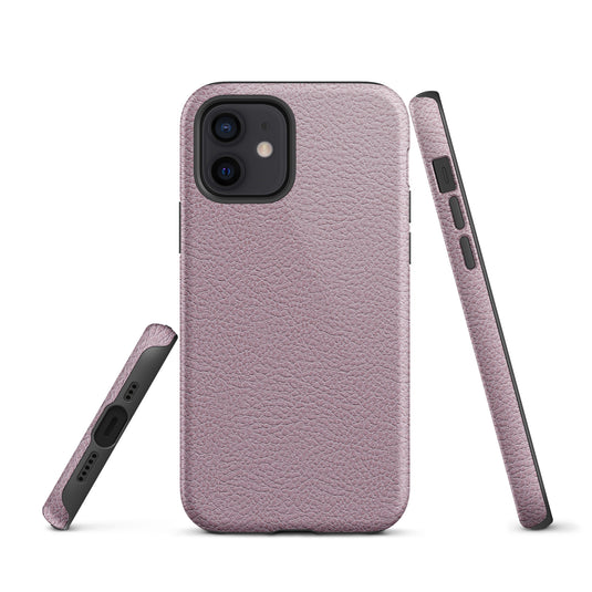 Ash Pink Leather iPhone Case Hardshell 3D Wrap Thermal CREATIVETECH