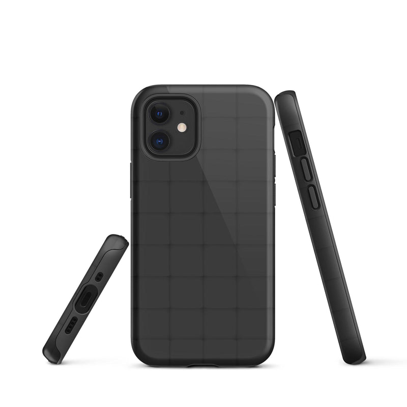 Load image into Gallery viewer, Squishy Black Cubic Colorful iPhone Case Double Layer Impact Resistant Tough 3D Wrap Matte or Glossy Finish CREATIVETECH