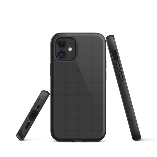 Squishy Black Cubic Colorful iPhone Case Double Layer Impact Resistant Tough 3D Wrap Matte or Glossy Finish CREATIVETECH