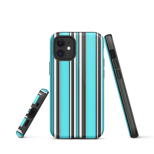 Colorful White Black Blue iPhone Case Double Layer Impact Resistant Tough 3D Wrap Matte or Glossy Finish CREATIVETECH
