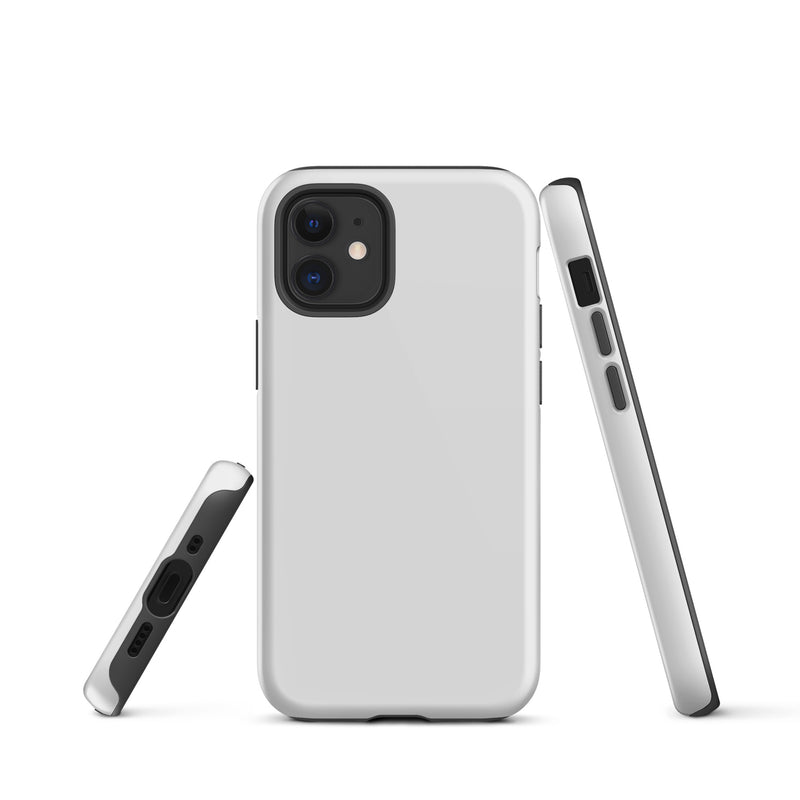 Load image into Gallery viewer, Whisper Grey iPhone Case Hardshell 3D Wrap Thermal Plain Color CREATIVETECH