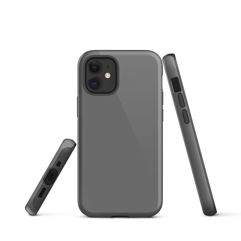 Load image into Gallery viewer, Grey iPhone Case Hardshell 3D Wrap Thermal Plain Color CREATIVETECH