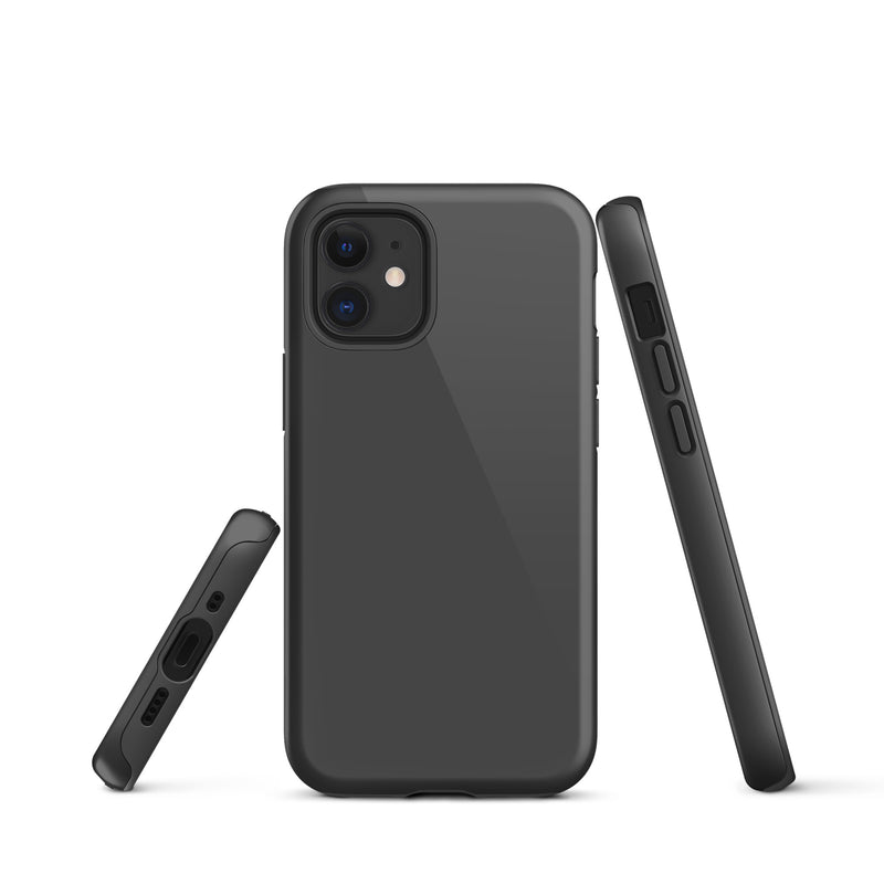 Load image into Gallery viewer, Eclipse Grey iPhone Case Hardshell 3D Wrap Thermal Plain Color CREATIVETECH