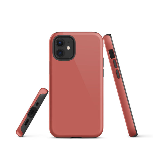 Sunglo Red iPhone Case Hardshell 3D Wrap Thermal Plain Color CREATIVETECH