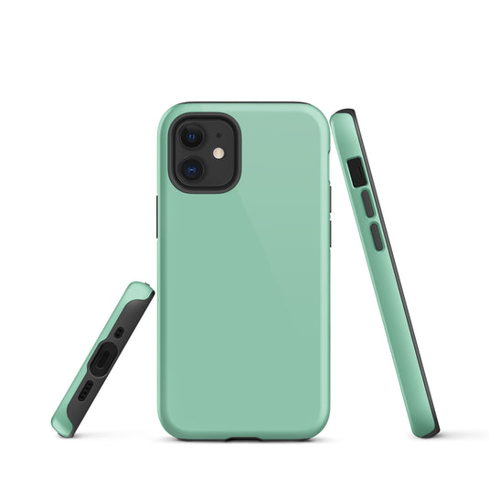 Vista Blue iPhone Case Hardshell 3D Wrap Thermal Plain Color CREATIVETECH