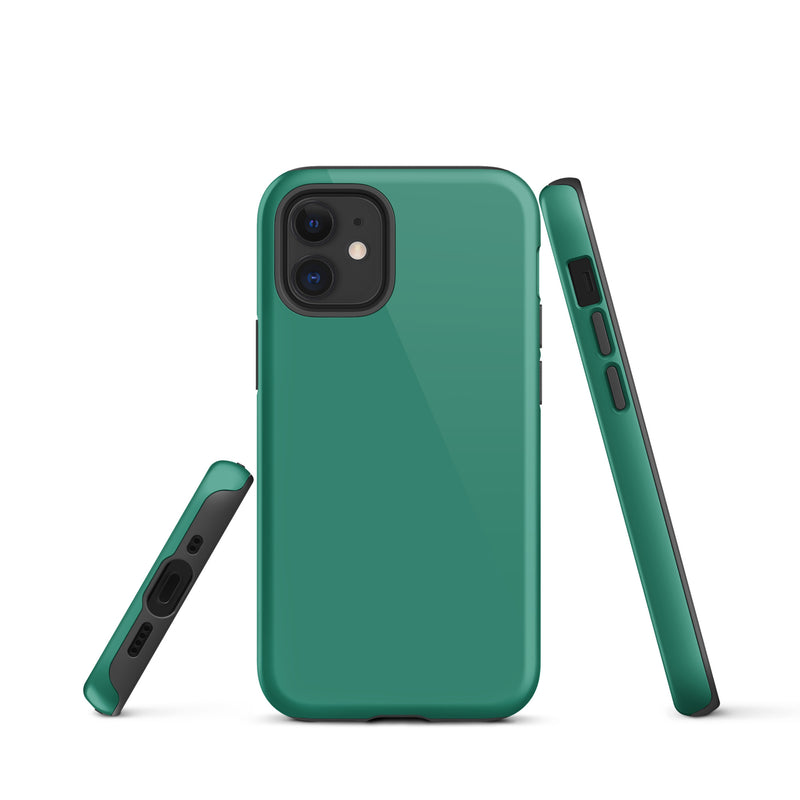Load image into Gallery viewer, Elf Green iPhone Case Hardshell 3D Wrap Thermal Plain Color CREATIVETECH