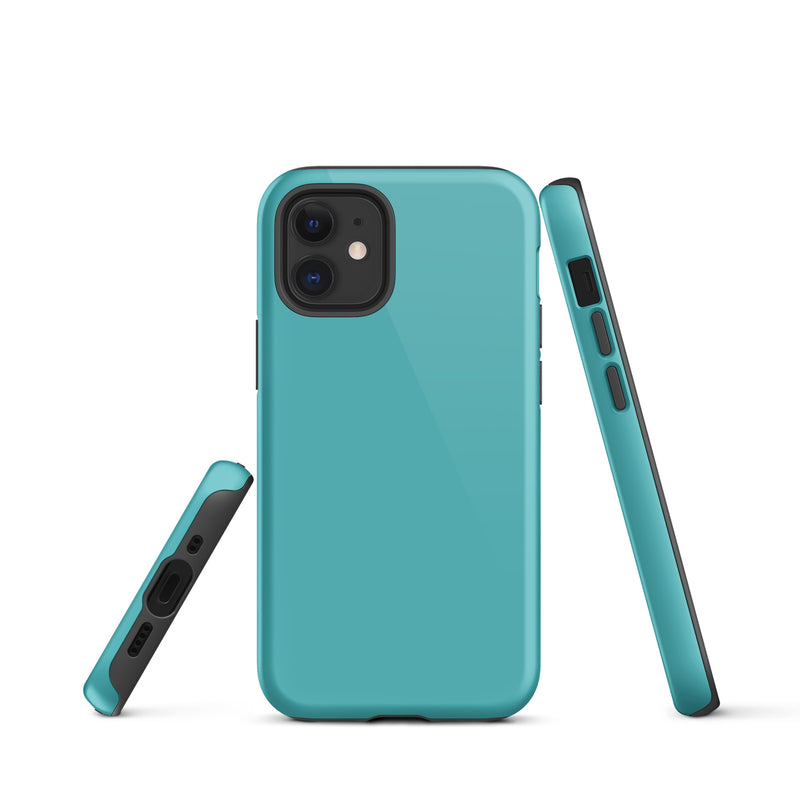 Load image into Gallery viewer, Viking Blue iPhone Case Hardshell 3D Wrap Thermal Plain Color CREATIVETECH