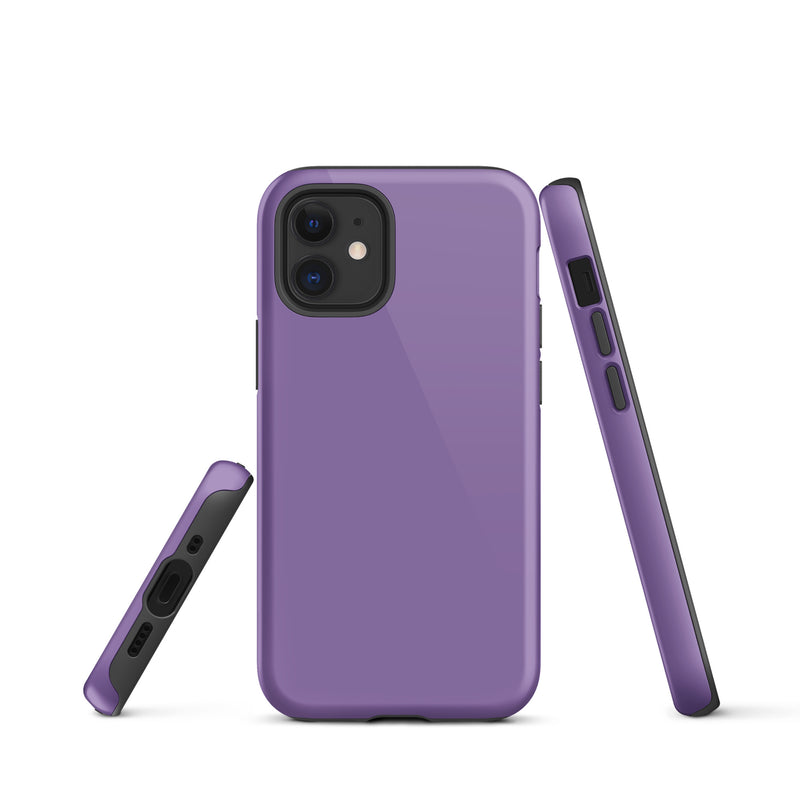 Load image into Gallery viewer, Ce Soir Violet iPhone Case Hardshell 3D Wrap Thermal Plain Color CREATIVETECH
