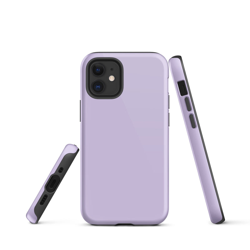 Load image into Gallery viewer, Fog Violet iPhone Case Hardshell 3D Wrap Thermal Plain Color CREATIVETECH
