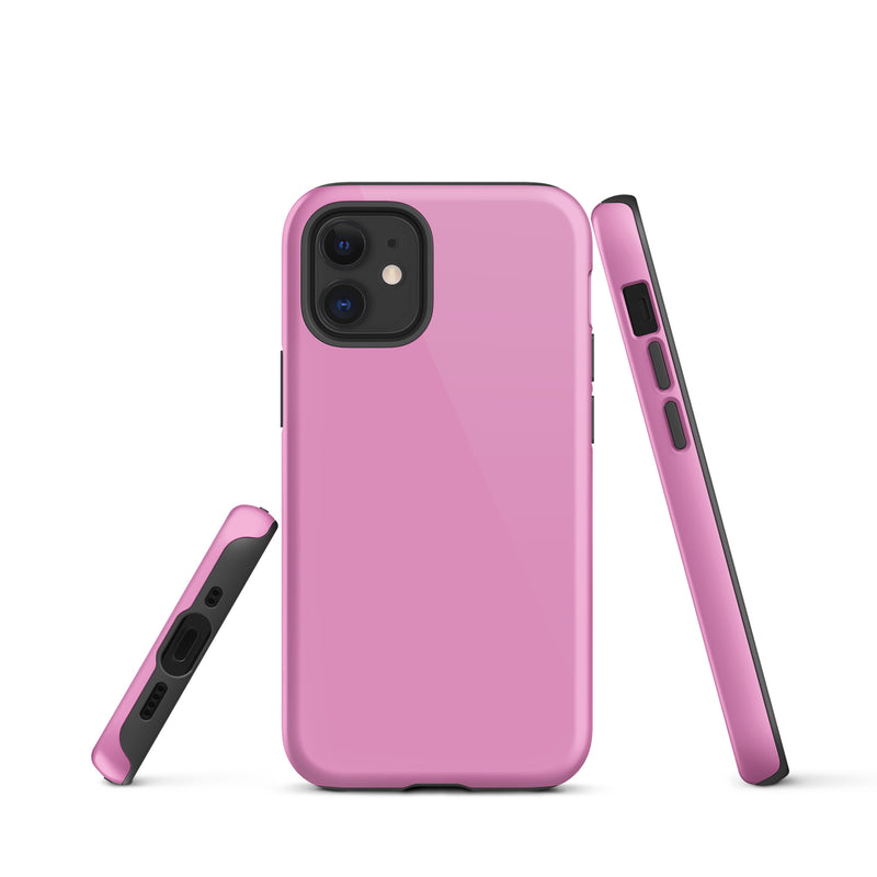 Load image into Gallery viewer, Lavender Rose Pink iPhone Case Hardshell 3D Wrap Thermal Plain Color CREATIVETECH