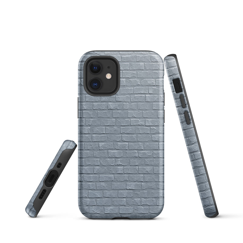 Load image into Gallery viewer, White Grey Brick Stone Phone Case Hardshell 3D Wrap Thermal CREATIVETECH