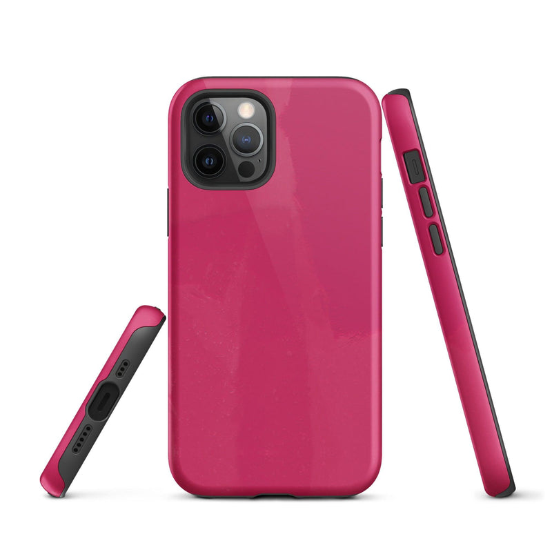 Load image into Gallery viewer, Berry Red Pink Creative Colorful Hardshell iPhone Case Double Layer Impact Resistant Tough 3D Wrap CREATIVETECH