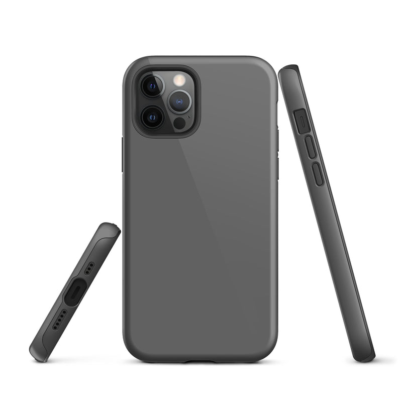 Load image into Gallery viewer, Zambezi Grey iPhone Case Hardshell 3D Wrap Thermal Plain Color CREATIVETECH
